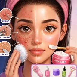 أيقونة Skincare Time Makeup ASMR Game